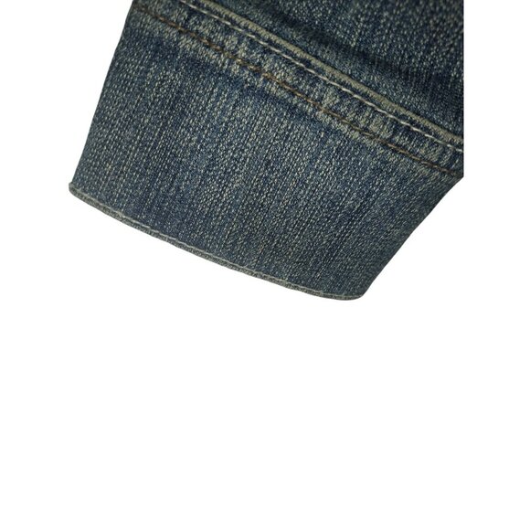 Y2K Revolution by Ricki's Streetwear Denim Lightweight Button Front Jacket Sz M - Picture 10 of 15